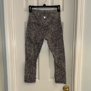 lululemon athletica Gray Marbled High-Rise Leggings